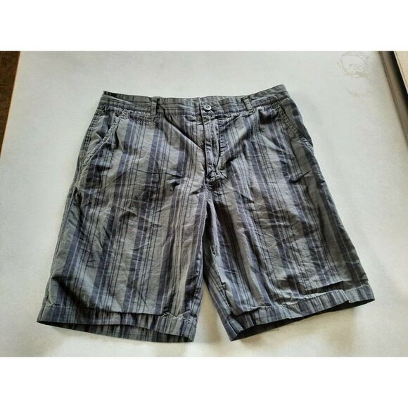 Nike Mens Green Black Striped Golf Shorts Drifit Dri Fit Sz 36 Nike Fit Dry - Picture 1 of 4